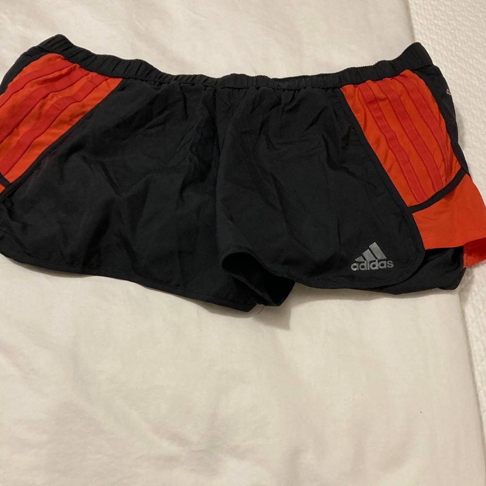 Adidas Black and Orange supernova Running Shorts